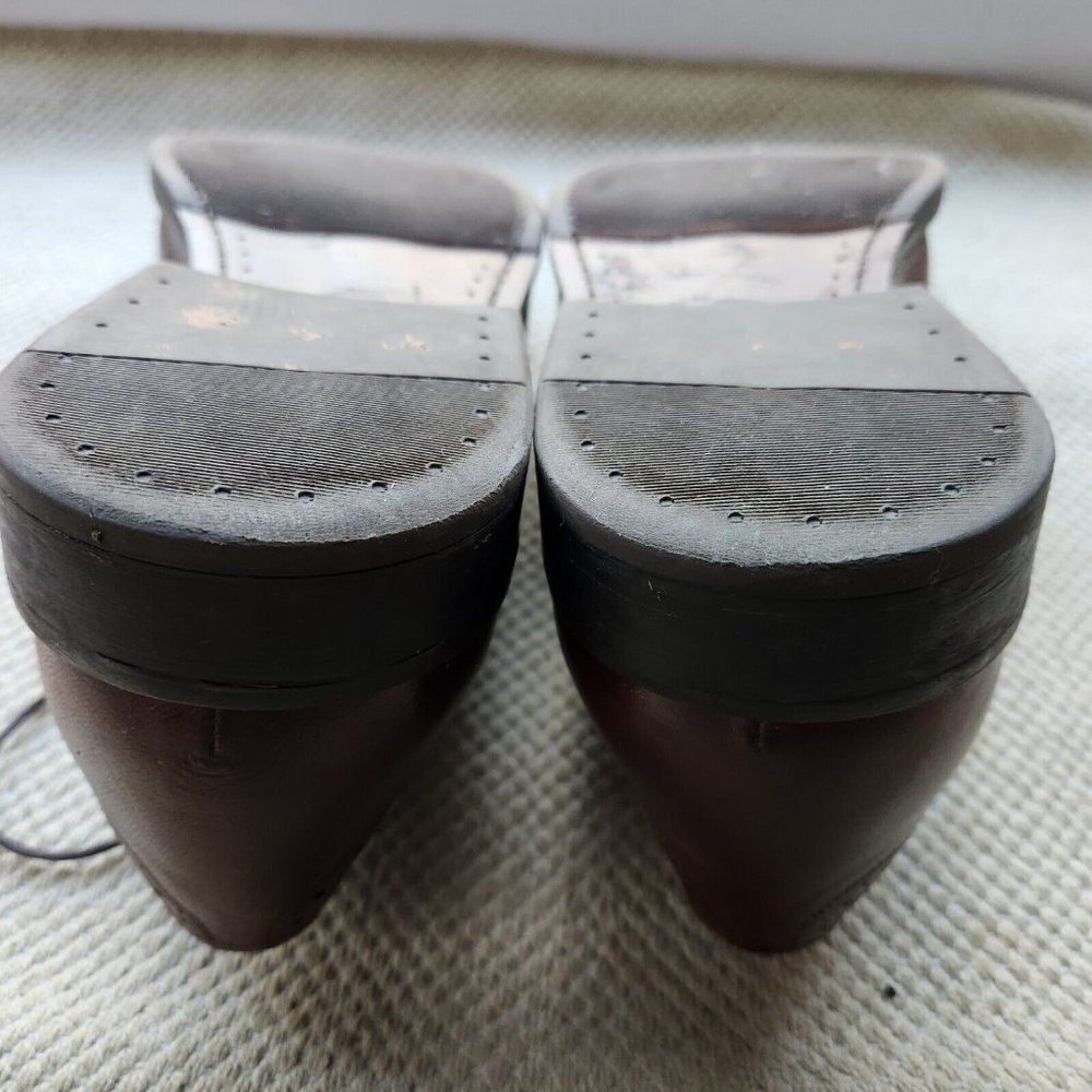 Hadley London Shoes Size 11 Semi Brogue Oxfords Soft Brown Leather Laces Mens - Picture 10 of 12